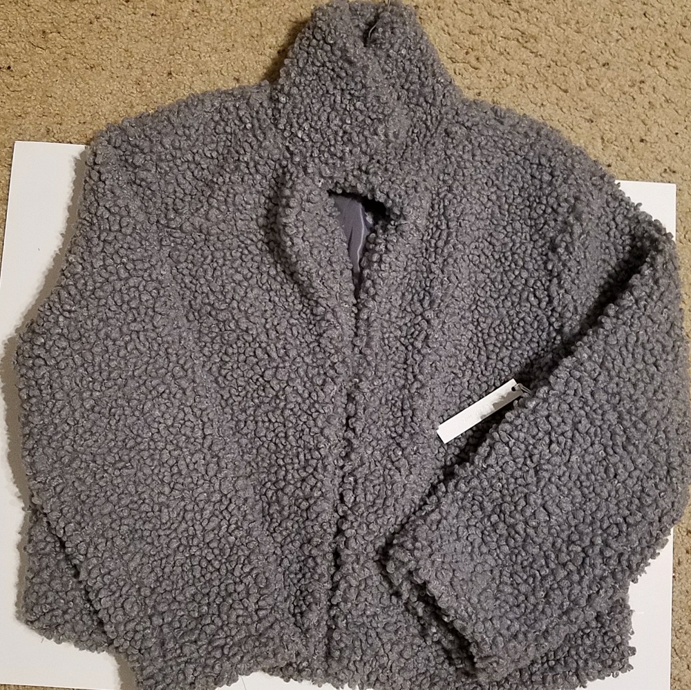 Style Me, L, gray jacket, 1 hook closure
